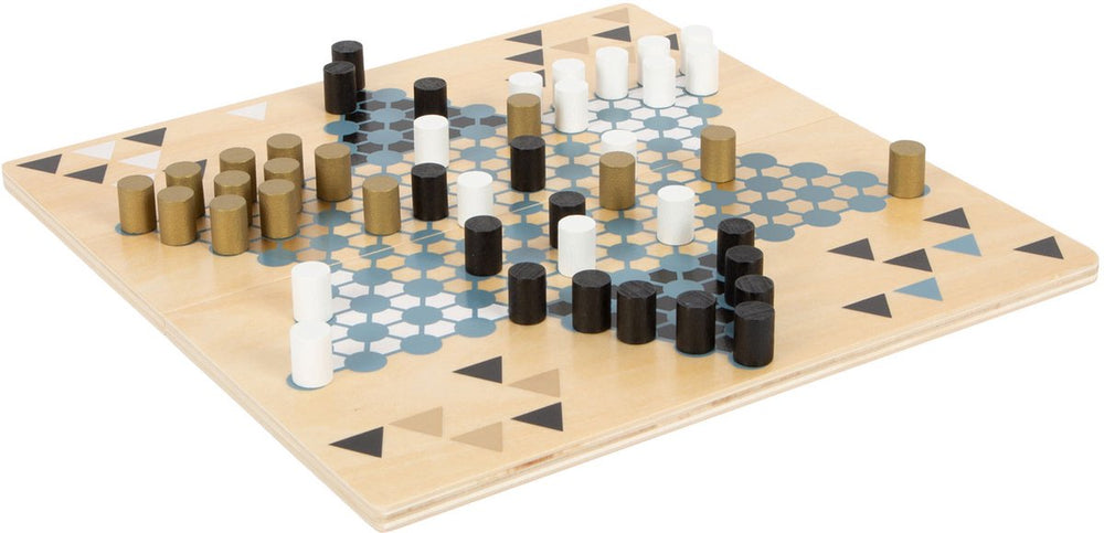 Small foot - barricade and halma wooden board game 2in1