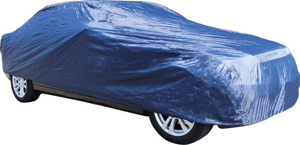 Carpoint autohoes polyester – 408x146x115 cm – waterdicht – inclusief opbergtas – bescherming tegen weer vuil