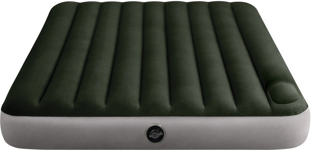 Intex queen dura-beam downy luchtbed met ingebouwde voetpomp - 203x152x25cm