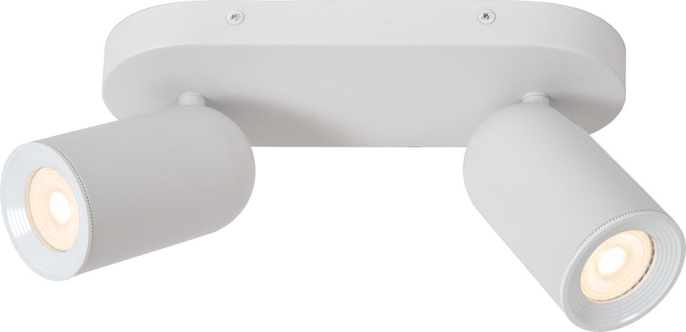 Lucide punch - plafondspot (plafondlamp) - 2xgu10 - wit