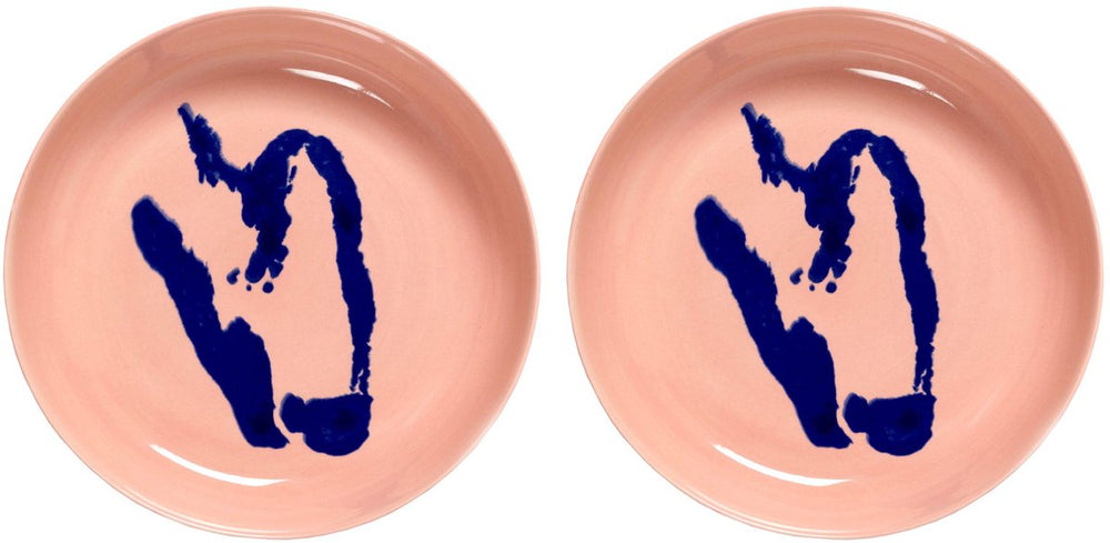 Serax - ottolenghi feast - bord - roze blauw - 22 ø - 2 stuks