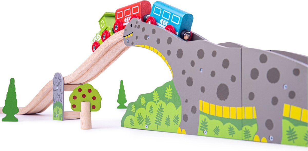 Bigjigs houten dino brug