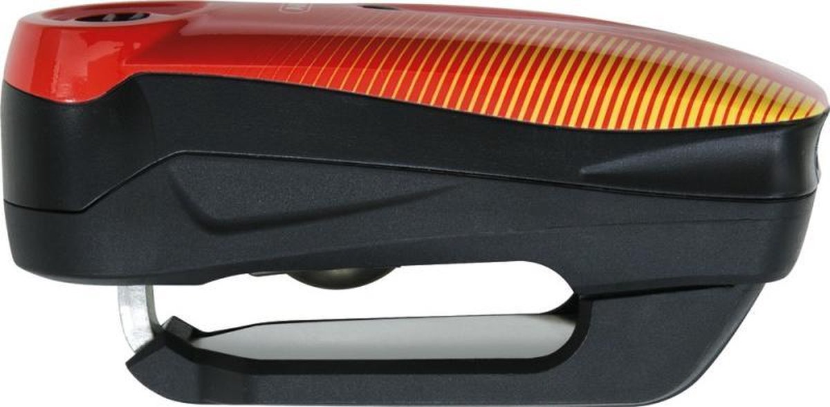 Abus motorslot schijfremslot met alarm - detecto 7000 rs1 - security level 13 - rood - geschikt voor motoren - scooters