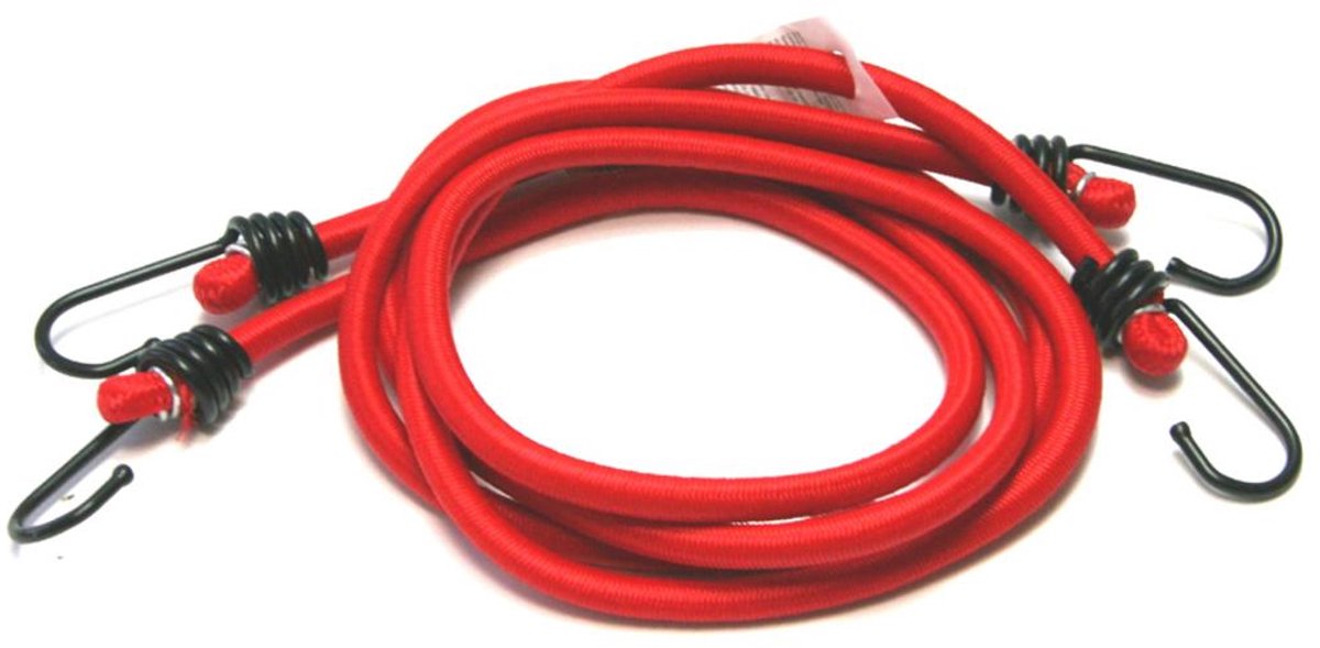 Iwh bagagespanners 100 cm, rood, set van 2 stuks