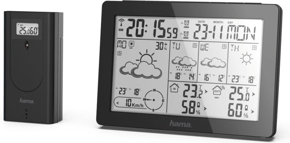 Hama weersvoorspelling-centrum meteotime zwart