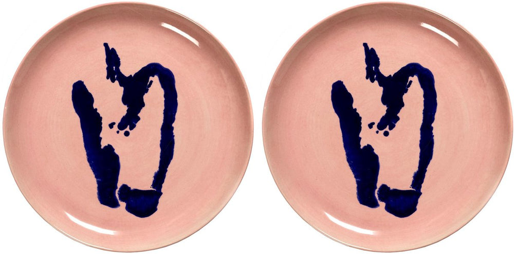 Serax - ottolenghi feast - bord m - roze blauw - 22 ø - 2 stuks