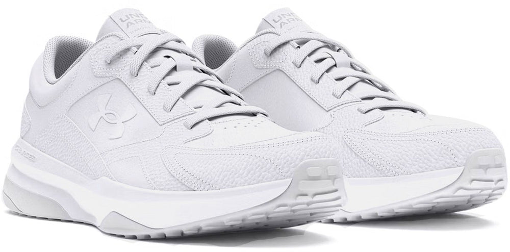 Under armour ua edge lthr-wht heren sportschoenen - wit - halo grijs