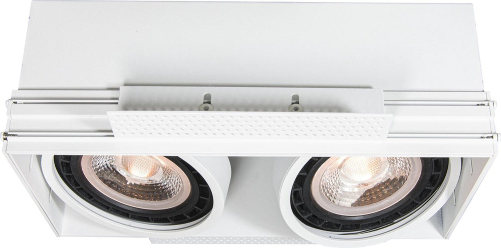 Lucide trimless - inbouwspot - 2xgu10 (es111) - wit