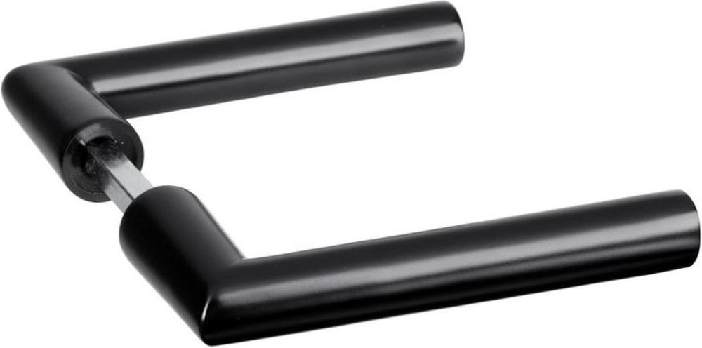 Impresso - london -deurbeslag set ( 2 x deurkruk exclusief rozet ) - aluminium - mat zwart