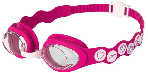 Speedo infant spot goggle zwembril meisje - duikbril kinderen 0-7 jaar - eenvoudig verstelbare bandjes met drukknop - roze one size