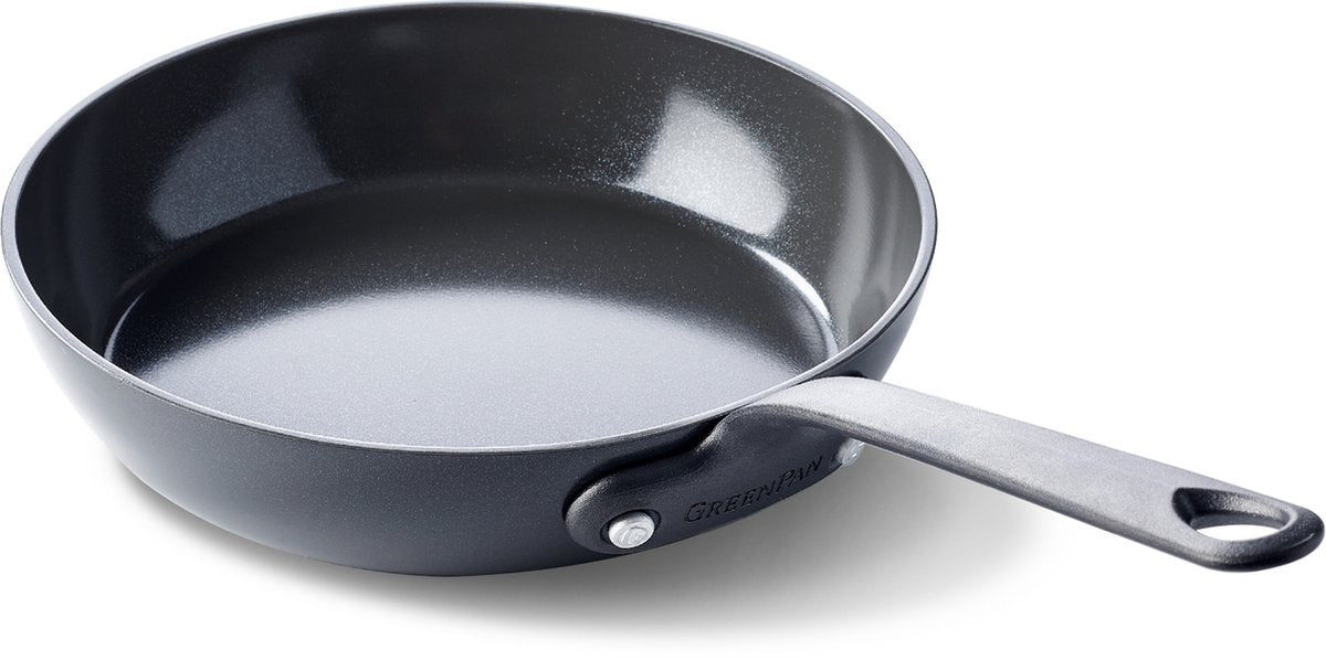 Greenpan craft aluminium koekenpan ø20cm – pfas-vrij – zwart – inductie- en vaatwassergeschikt – ovenbestendig tot 220° - gehard aluminium – rvs handgrepen – groter bakoppervlak