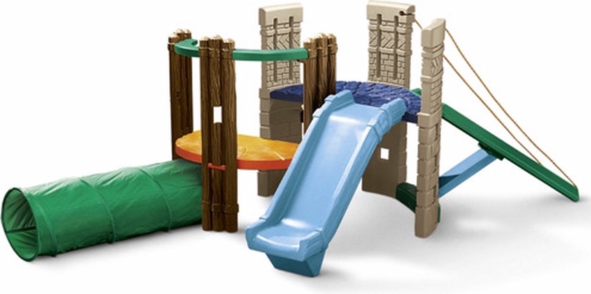 Little tikes klimrek met glijbaan en speeltunnel - speeltoestel