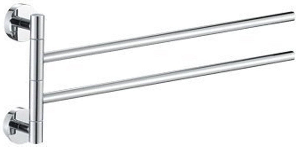 Plieger vigo handdoekhouder – handdoekhouder badkamer 45 cm – dubbel – rvs – wandmontage – 10 jaar garantie – chroom