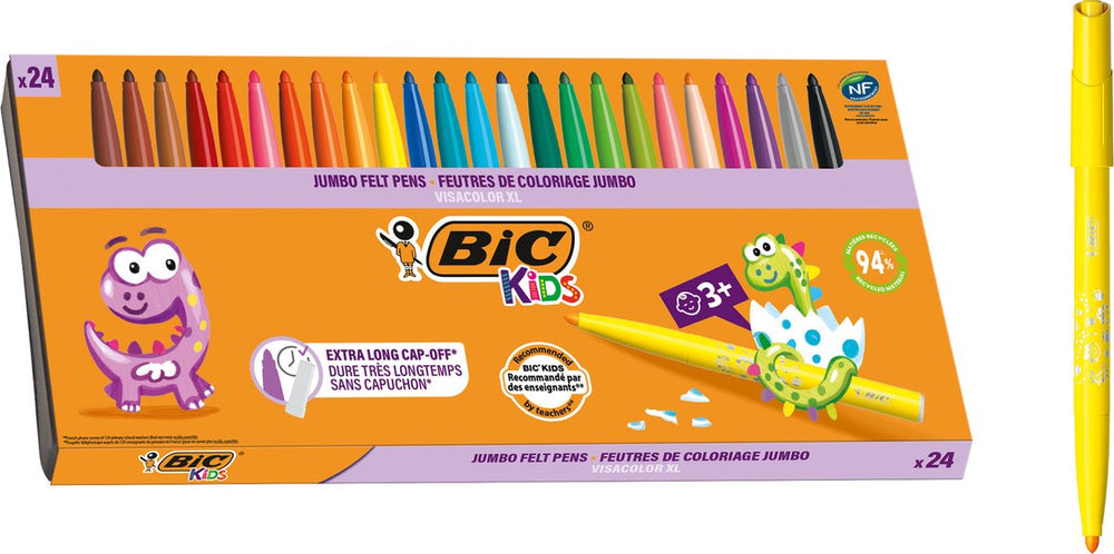 Bic https: www.cchobby.nl -visa-kleur-marker-lijndikte-3-mm-diverse-kleuren-24-stuk-1-doos