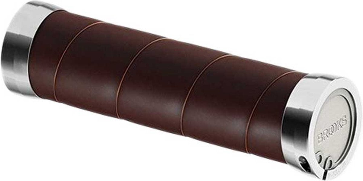 Brooks Handvatten Slender Leather handvatten 130mm a. bruin