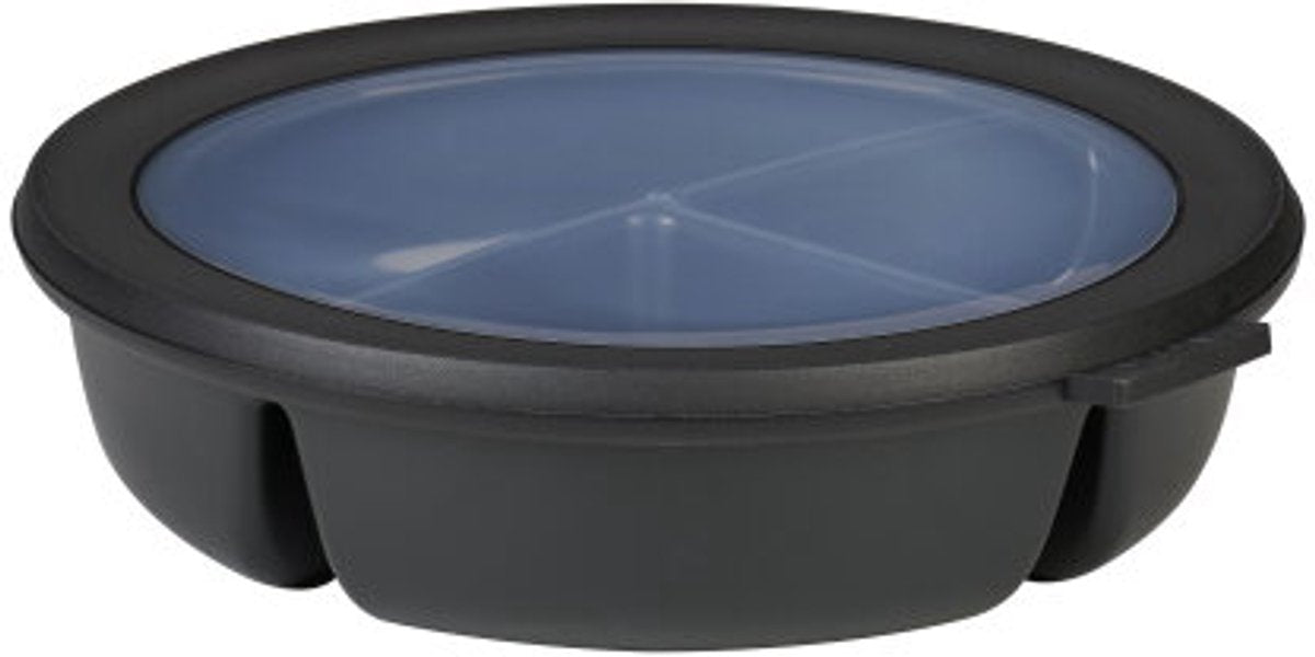 Mepal - multikom cirqula vershouddoos - 3-vaks bento bowl - 250 ml. 250 ml 500 ml - rond - nordic black
