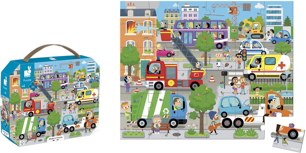 Janod - puzzel - de stad