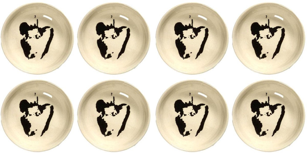 Serax - ottolenghi feast - schaaltje xs - wit zwart - 7 ø - 8 stuks