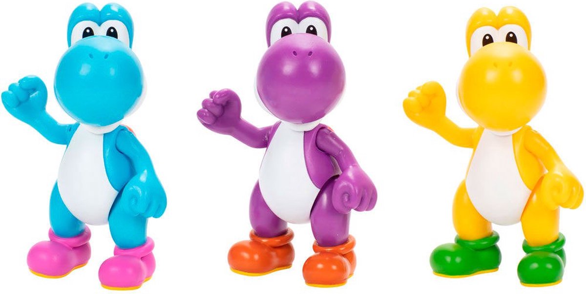 Jakks nintendo super mario bros yoshi pakket 3 figuren 10 cm