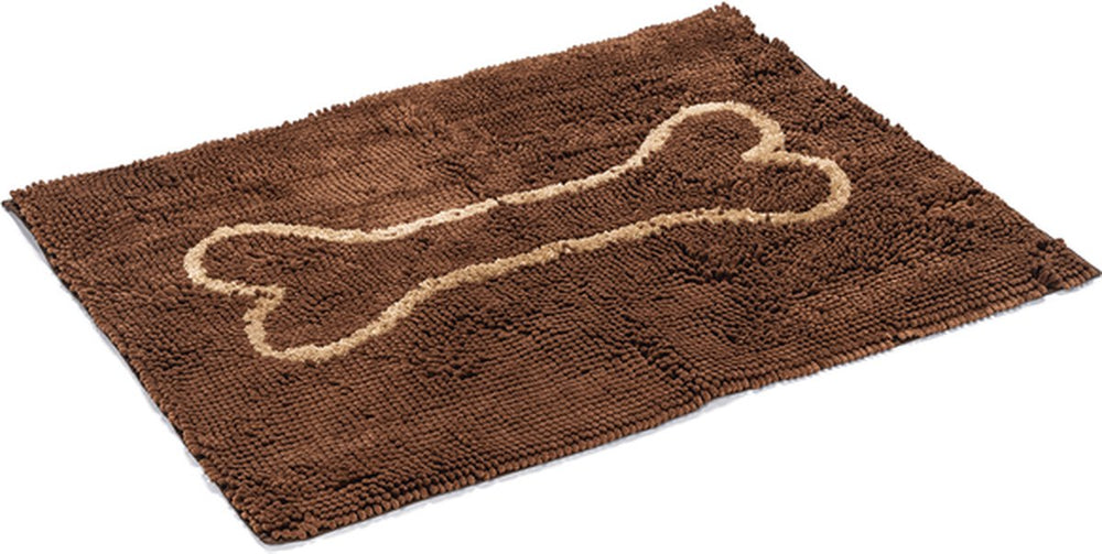 Dog gone smart dirty dog droogloopmat - hond - bruin - 90x66 cm