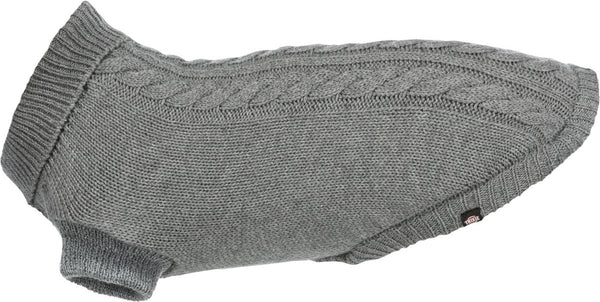 Trixie trui kenton grijs - hondenkleding - 50 cm