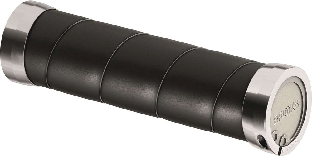 Brooks Handvatten Slender Leather handvatten 130mm zwart