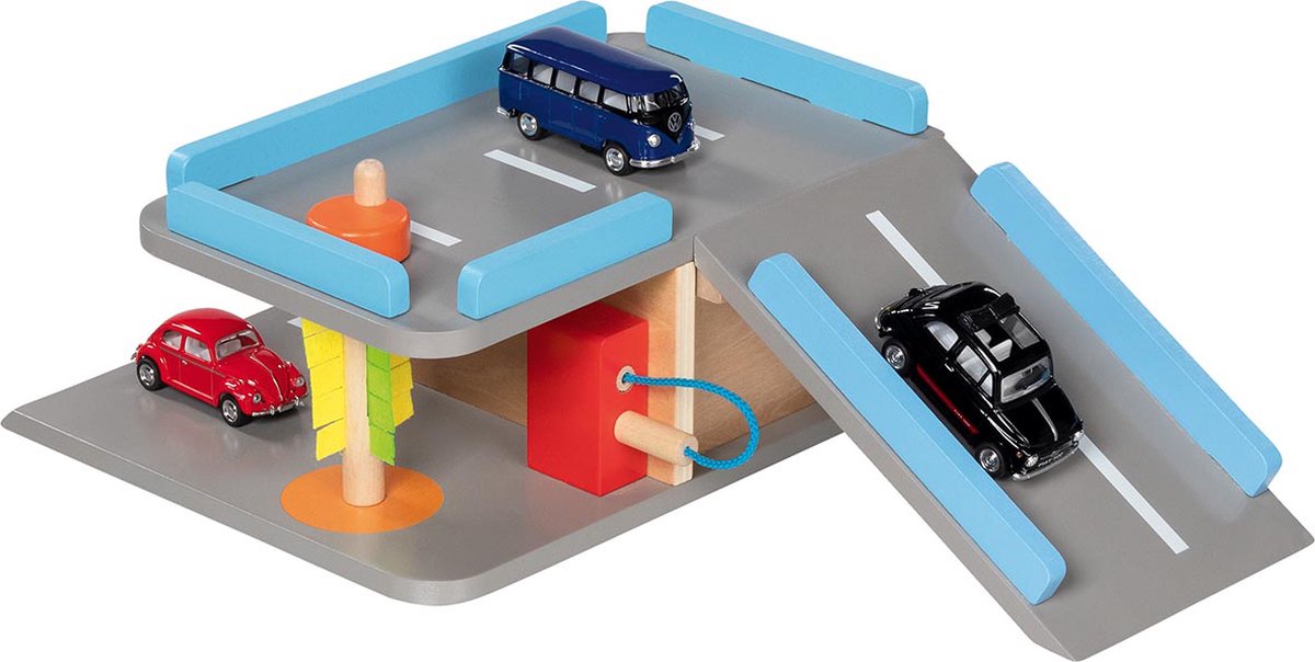 Goki Wooden City Parking Garage, 4 pcs.