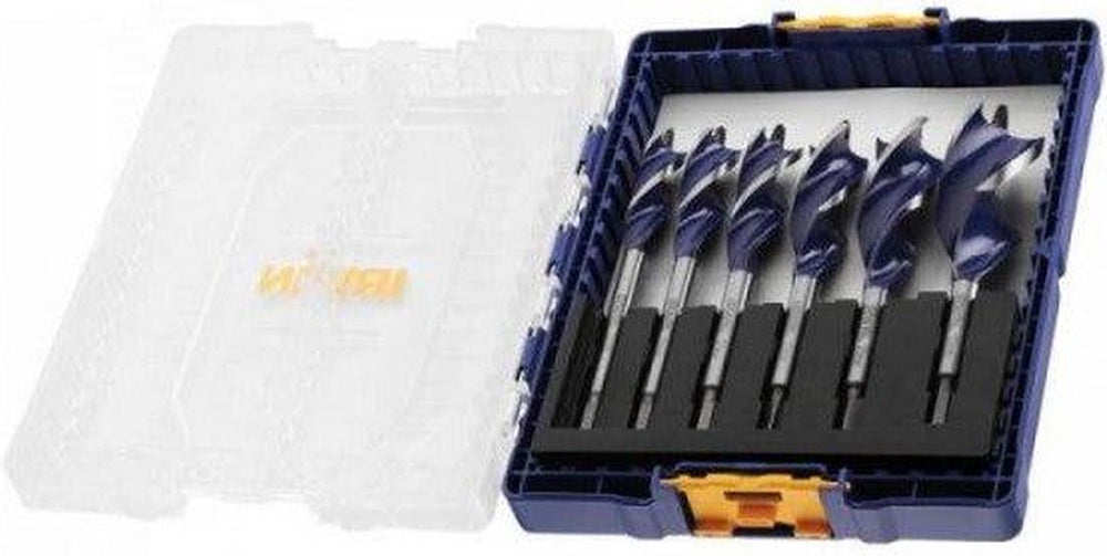 Irwin iw4042202 6-delige houtboren set in cassette - blue groove - 16 18 20 22 25 32 mm