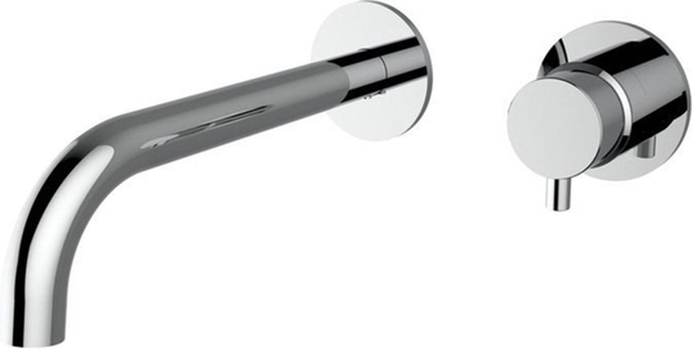 Plieger napoli inbouw wandkraan 1 hendel met uitloop 23.8cm cold start chroom