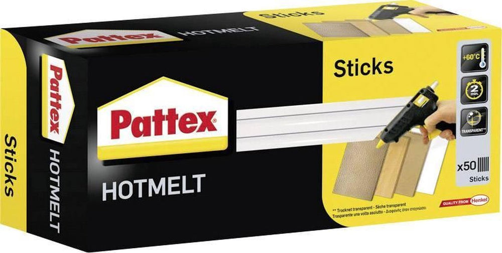Pattex ptk1 lijmstick 11 mm 200 mm transparant 1000 g 50 stuk(s)