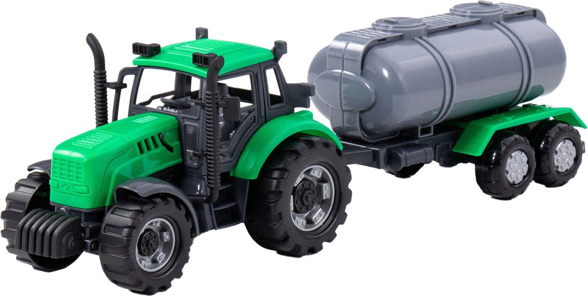 Cavallino tractor met tankwagen groen, schaal 1:32