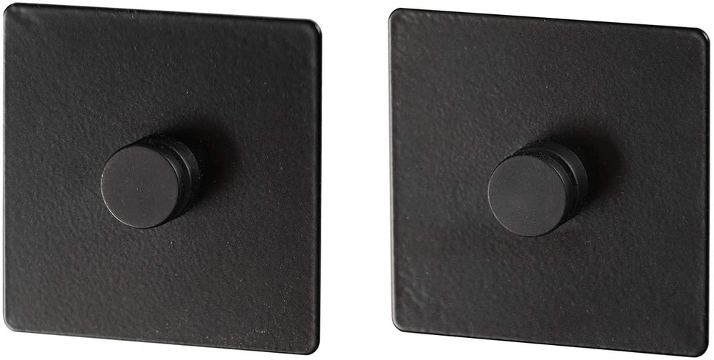 Wenko adapter turbo-loc 6,3 x 1,4 cm mat zwart staal 2-delig - voor bevestiging van keukenaccessoires gala zonder boren