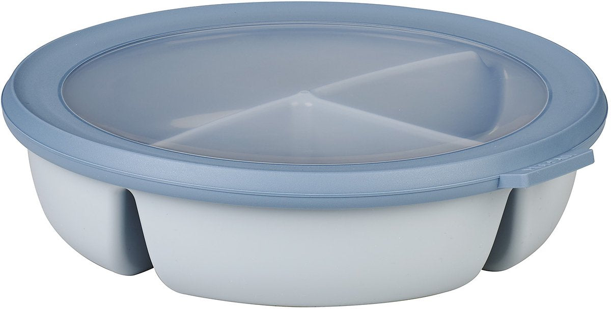 Mepal - multikom cirqula vershouddoos - 3-vaks bento bowl - 250 ml. 250 ml 500 ml - rond - nordic blue
