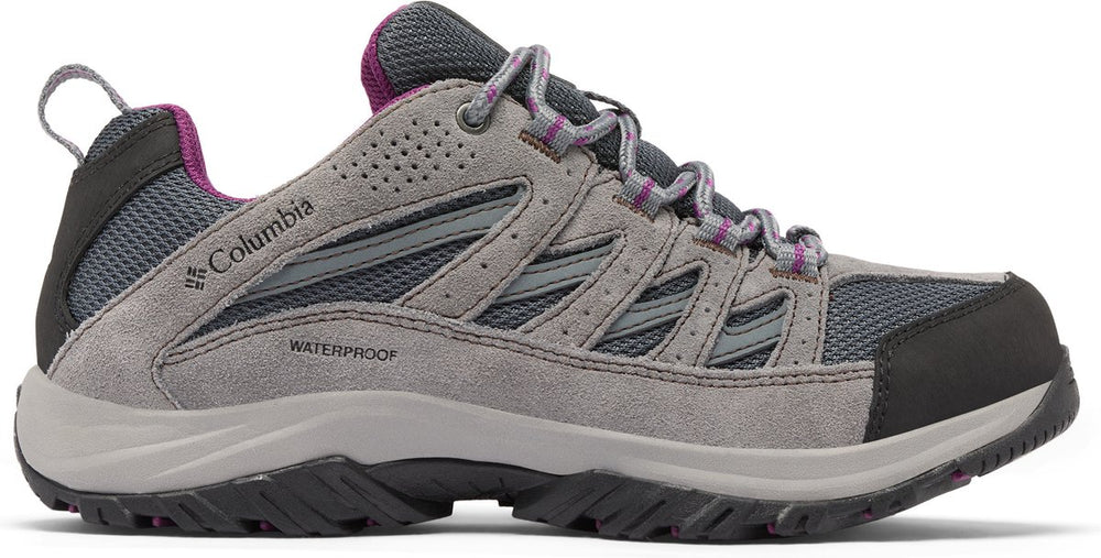 Columbia crestwood™ waterproof dames wandelschoenen - graphite, wild iris
