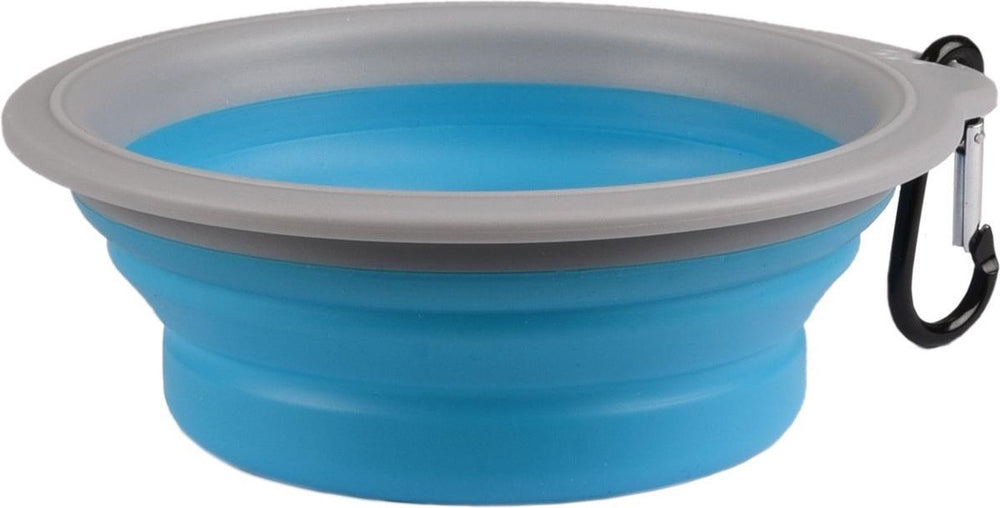 Flamingo bubo - eet- en drinkpot honden - reis eetpot bubo blauw grijs 375ml - 1st - 129108 - 1st