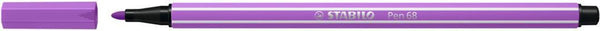 Stabilo pen 68 brush - premium brush viltstift - plum paars - per stuk