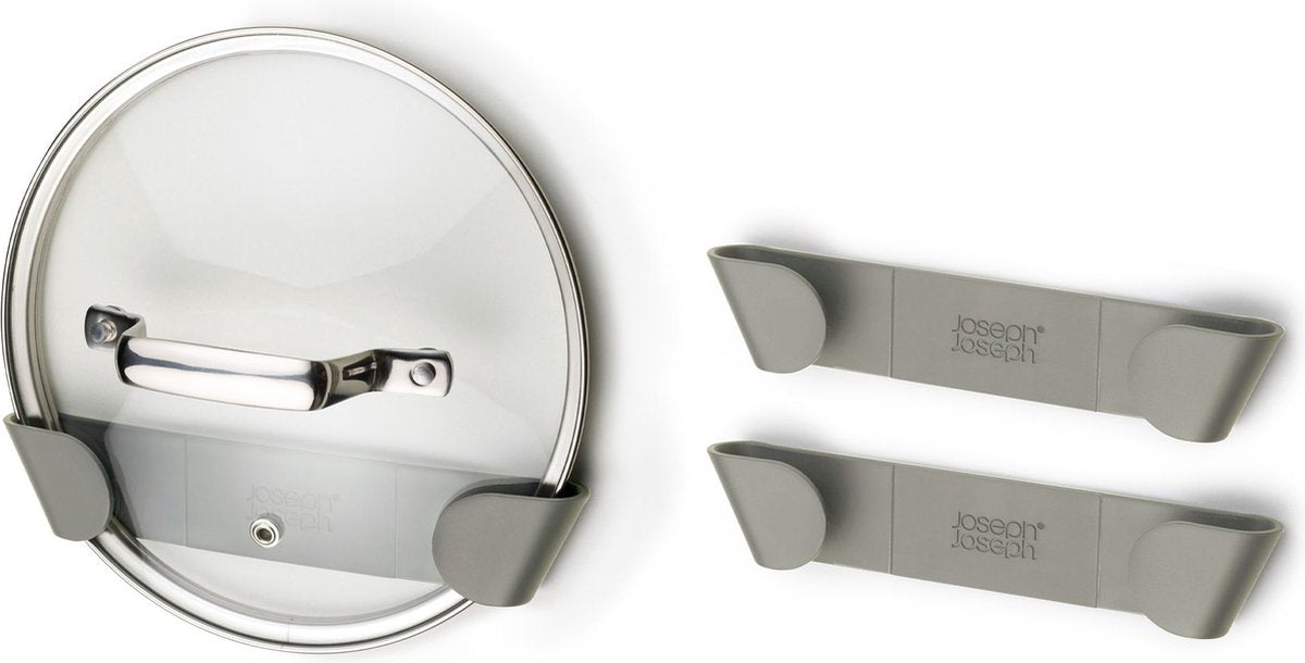 Joseph joseph duo opal - dekselhouder set van 3 stuks - kunststof - grijs
