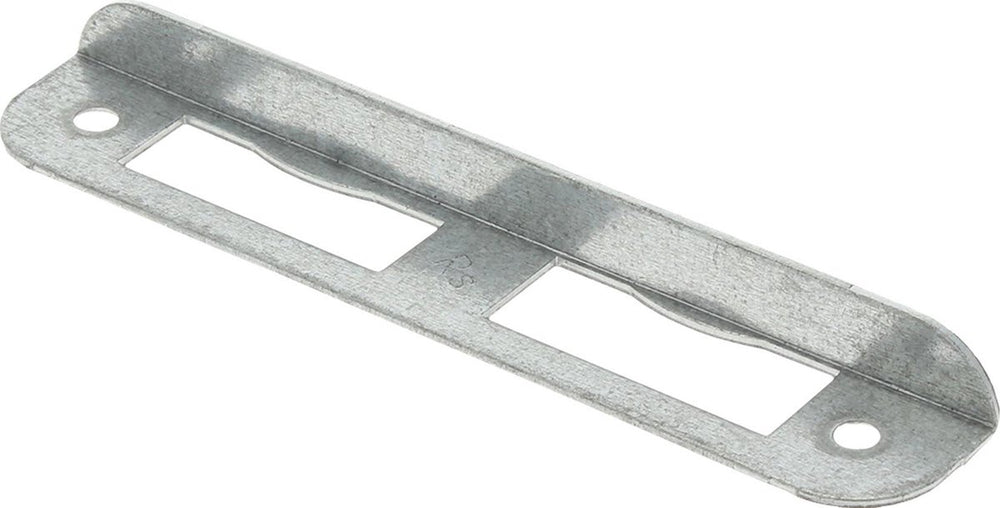Nemef hoeksluitplaat - afgerond - 135 x 24 x 12 mm (lxbxh b+lip) - staal verzinkt - hp1266 - din links