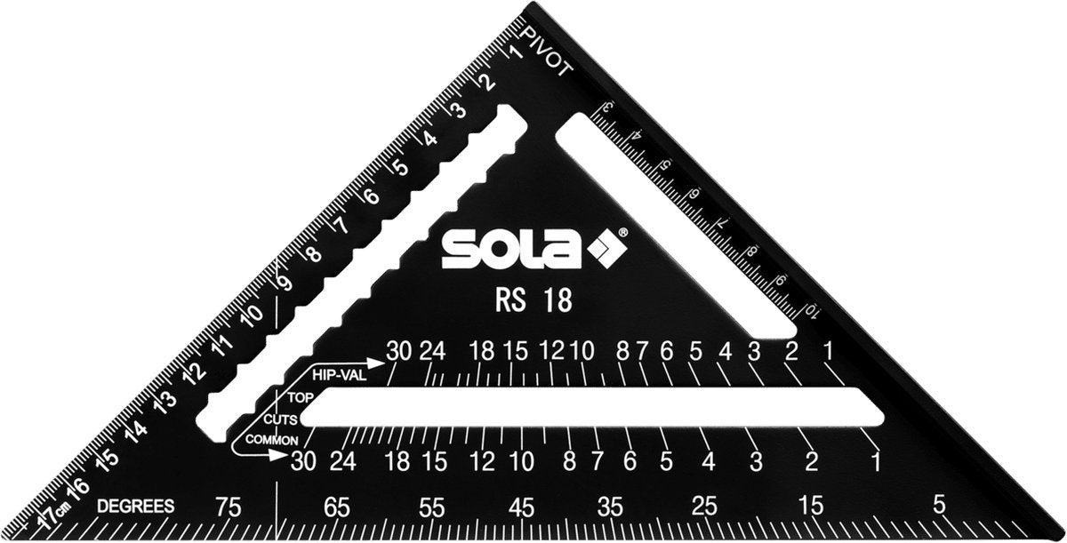 Sola rs18 metrische winkelhaak 18 cm zwart – 56160101