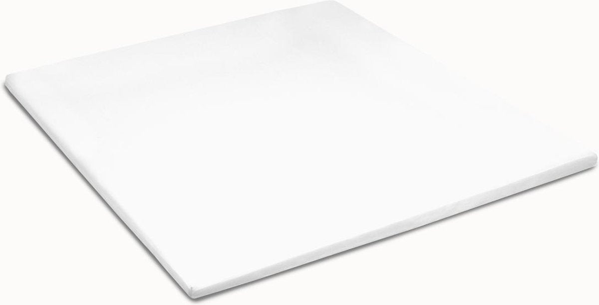 Cinderella molton hoeslaken - matrasbeschermer voor topper - 160x200 210 cm - tot 15 cm - wit