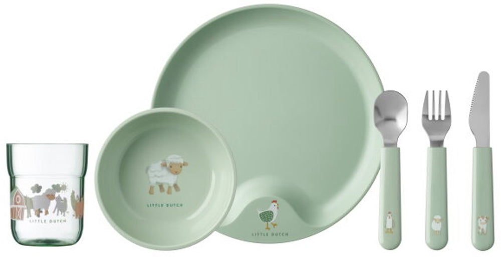 Mepal set kinderservies mio 6-delig - little farm- little dutch
