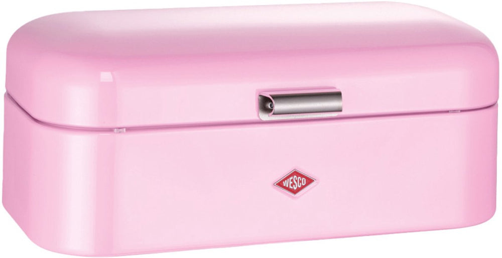 Wesco grandy broodtrommel | 10 liter - maat l | metaal - roze | keukenopslag