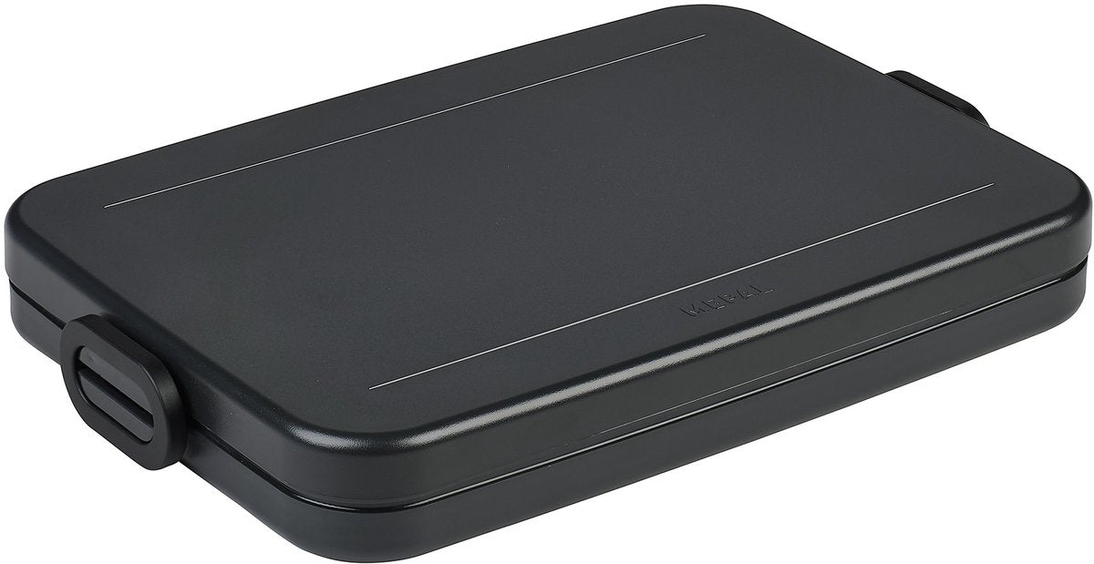 Mepal lunchbox flat - broodtrommel - 4 boterhammen - nordic black