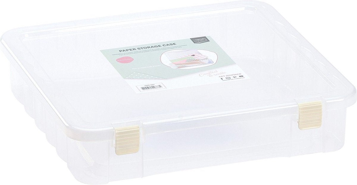 Vaessen creative opbergbox voor papier – 38 x 37 x 9 cm