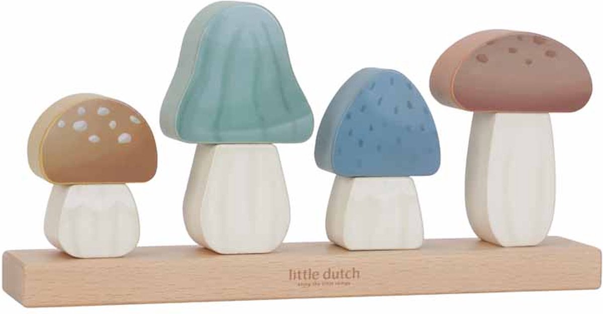 Little dutch stapelaar paddenstoelen - forest friends fsc