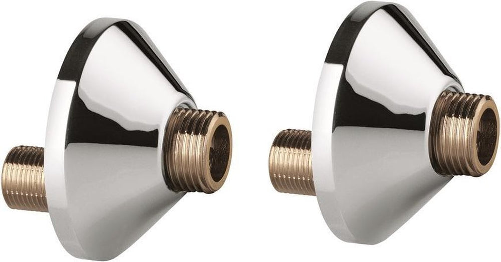 Grohe s-koppeling 3 8 x 1 2 - schroefrozetten - kraan onderdelen - 2 stuks