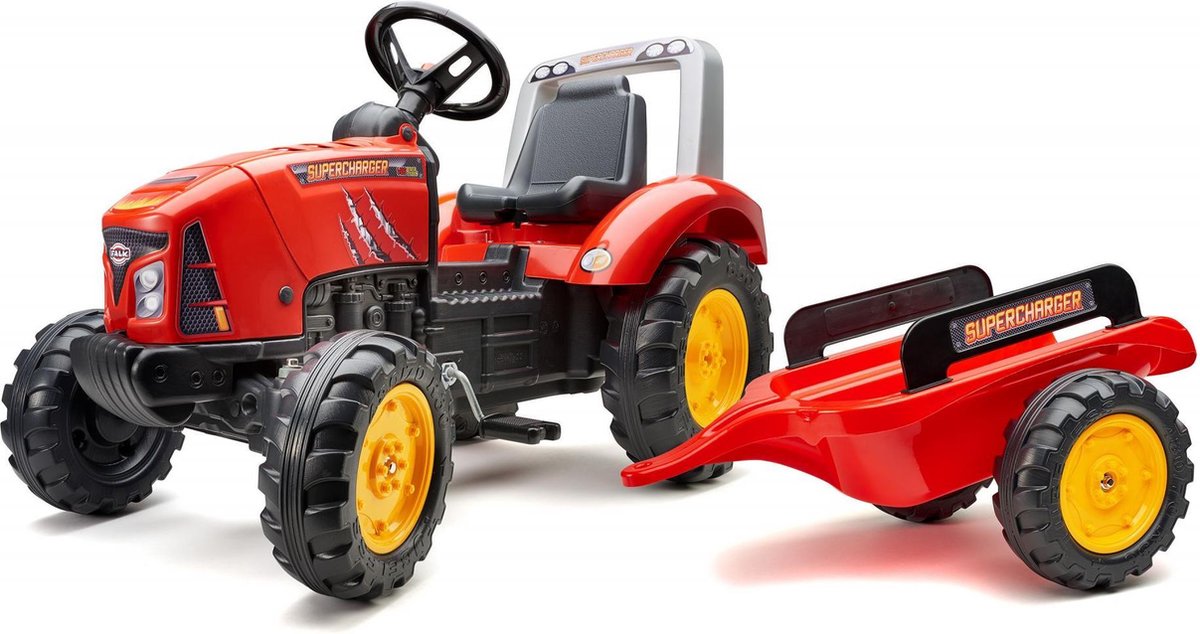 Falk supercharger - jongens - rood - traptractor