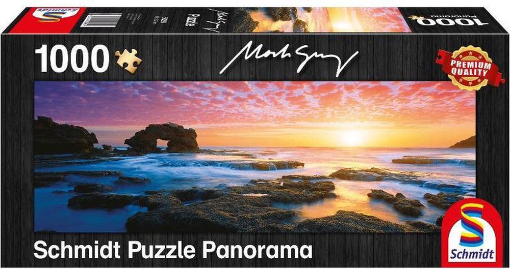 Schmidt puzzel - bridgewater bay zon's ondergang - panorama - 1000 stukjes