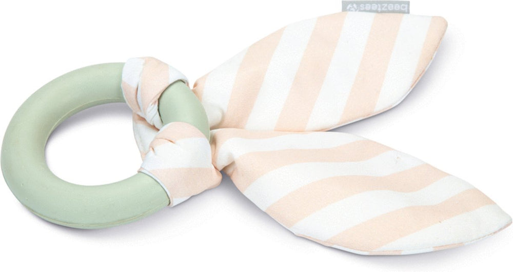 Beeztees puppy tjuwa kauwring - puppy speelgoed - puppy kauwspeelgoed - hondenspeelgoed - grijs - 8,5 cm