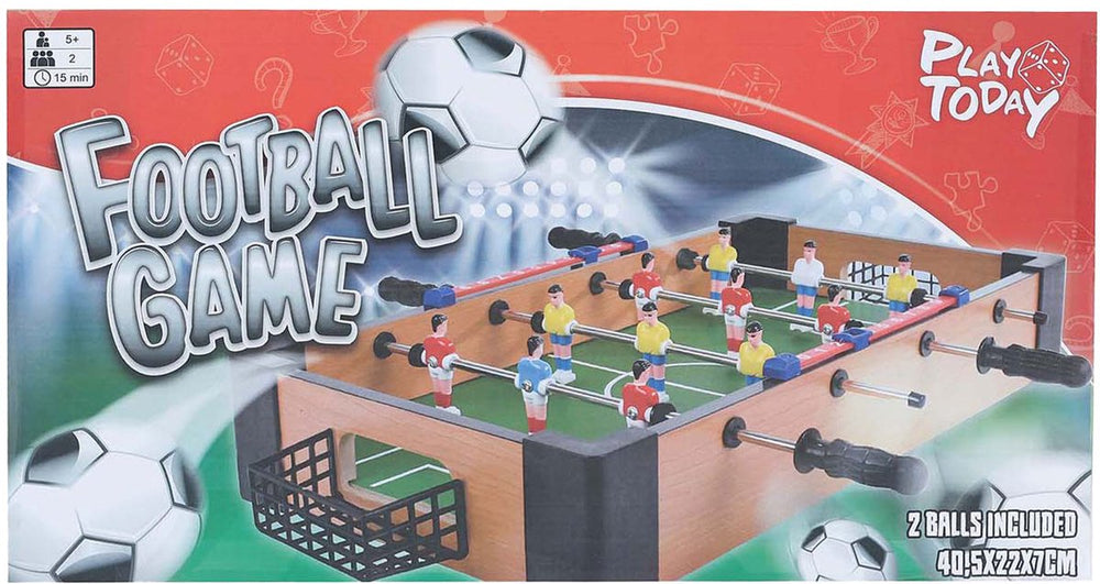Speel vandaag tafel voetbaltafel met 2 ballen
